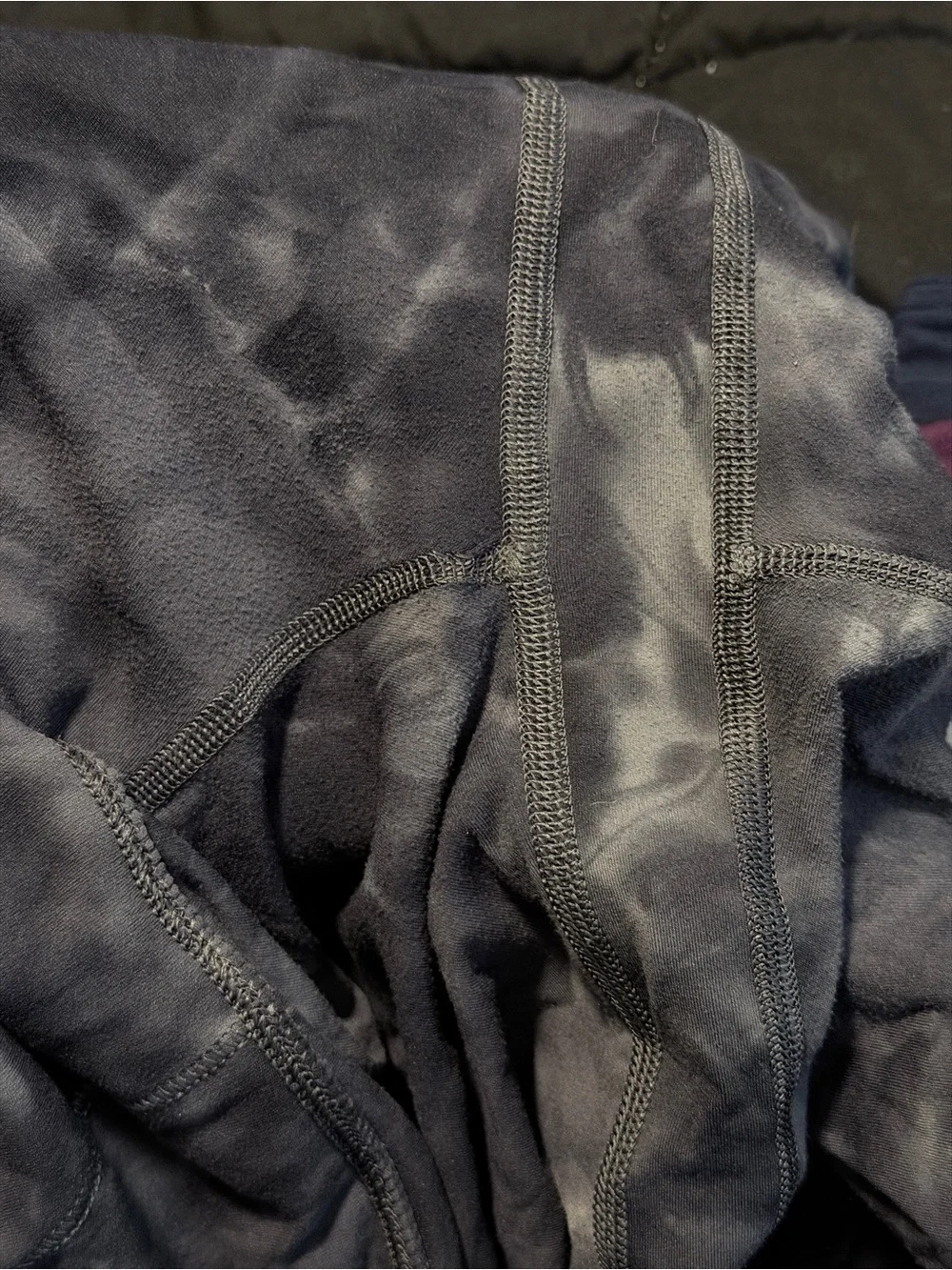 lululemon athletica Women's Black Smoke Tie-Dye High-Rise Bike Shorts
